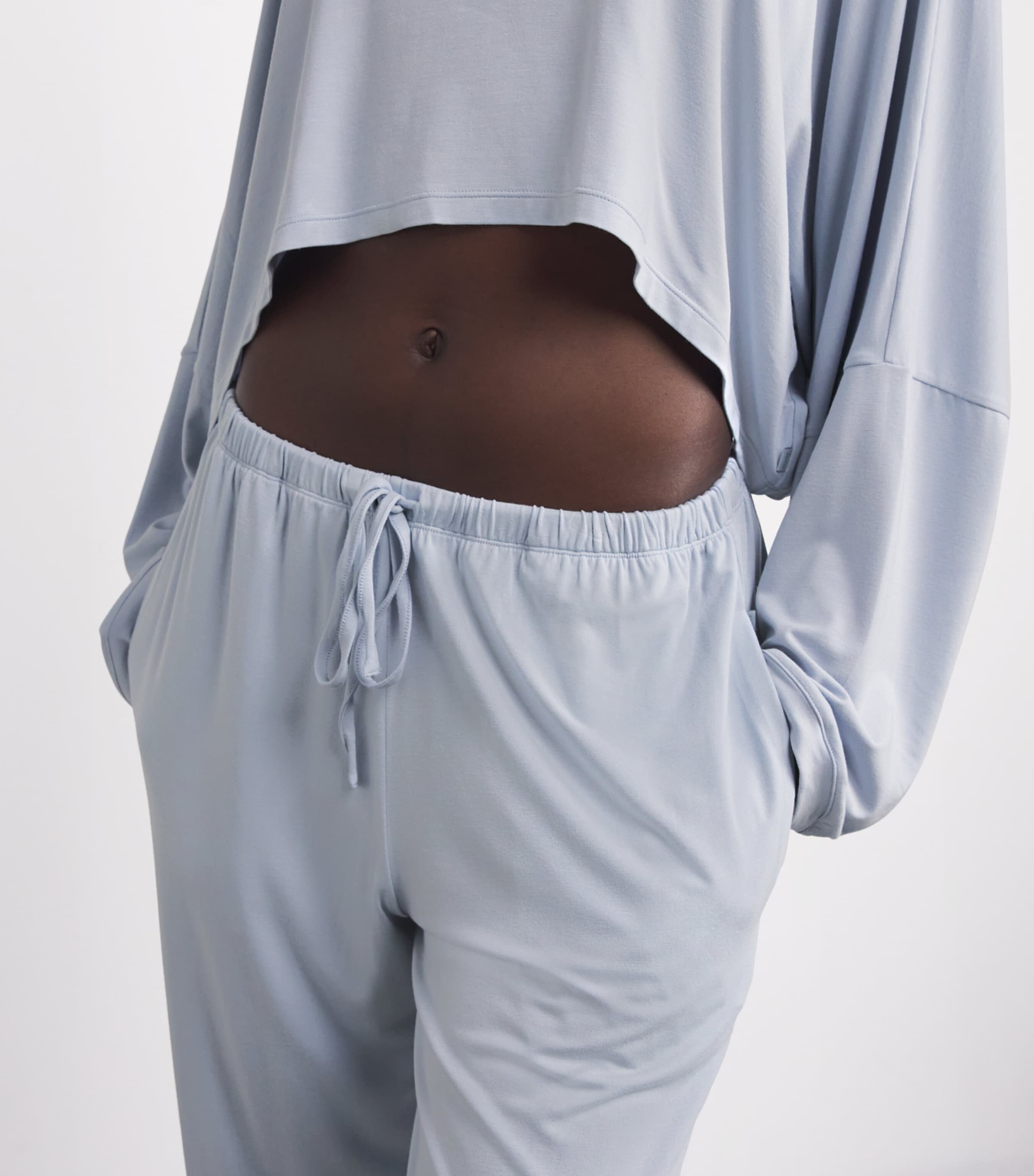 Modal-Blend Henley Pyjama Set ZEN BLUE Image 6