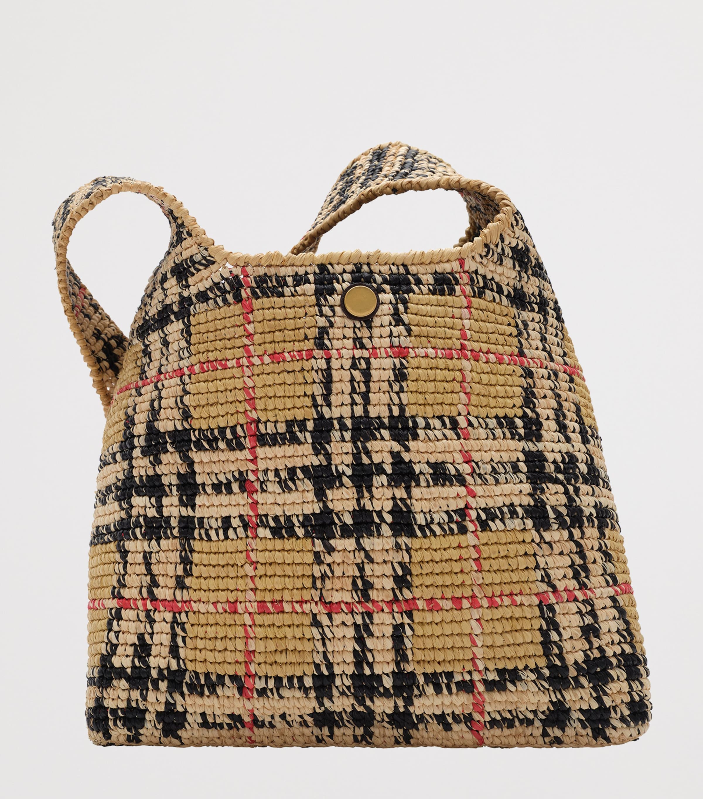 Burberry Raffia Margate Shoulder Bag Sand Image 2