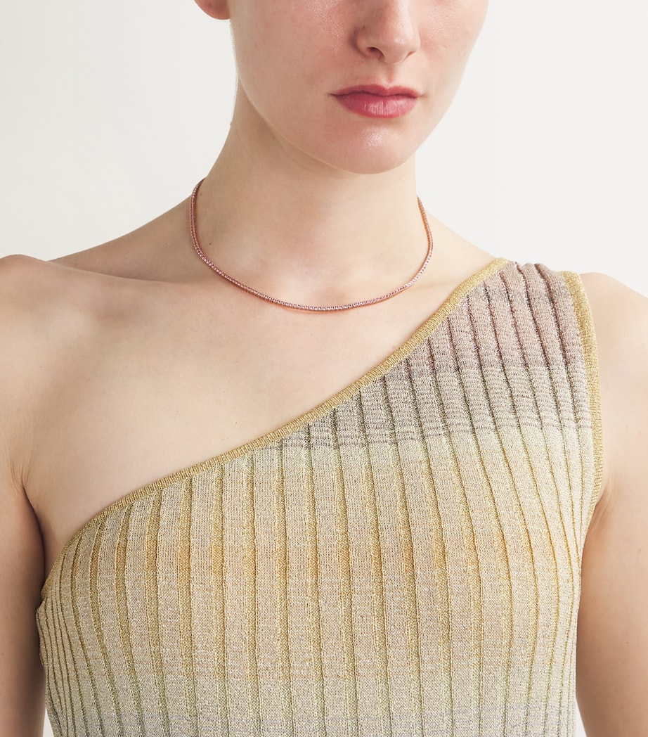 Anita Ko Rose Gold and Pink Sapphire Hepburn Necklace Rose Gold Image 2