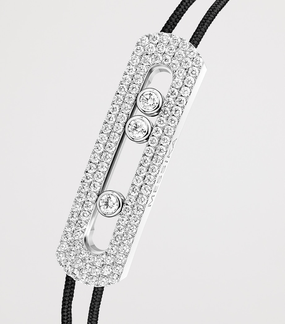 Messika Move Titanium and Diamond Pavé Large Cord Bracelet (1.85ct) Titanium Image 3
