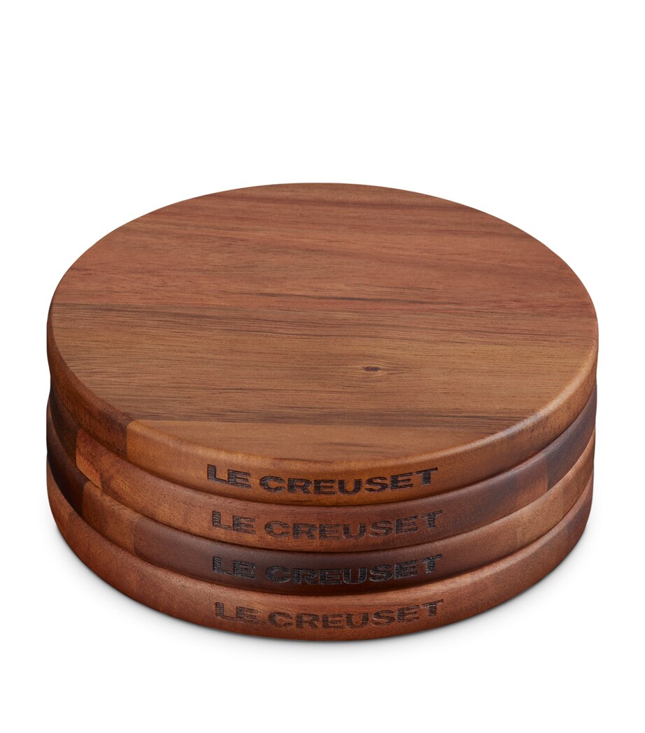 Acacia Wood Magnetic Trivet (Set of 4) NO COLOUR Image 2