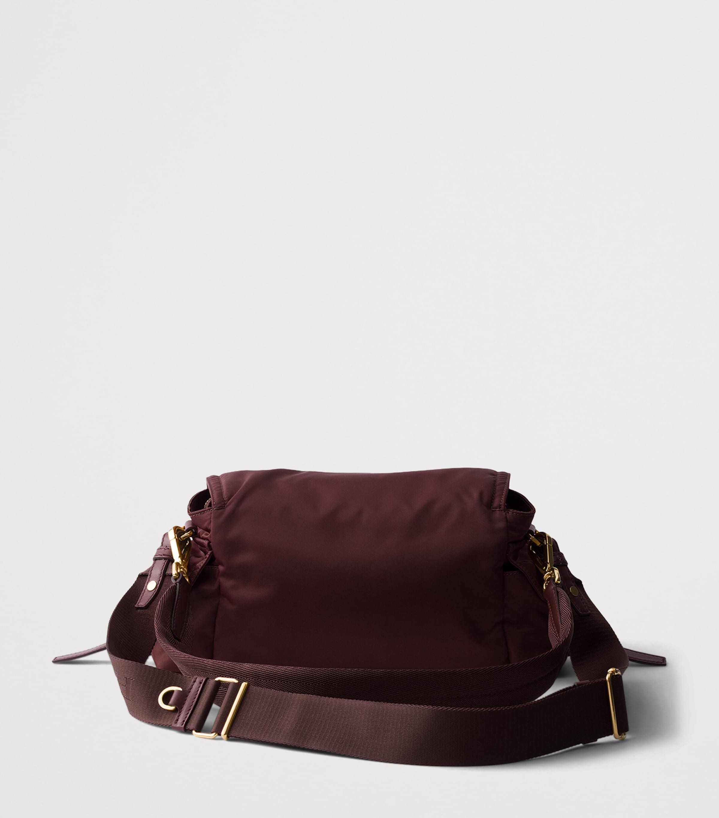 Prada Medium Re-Nylon Explore Shoulder Bag Burgundy Image 3