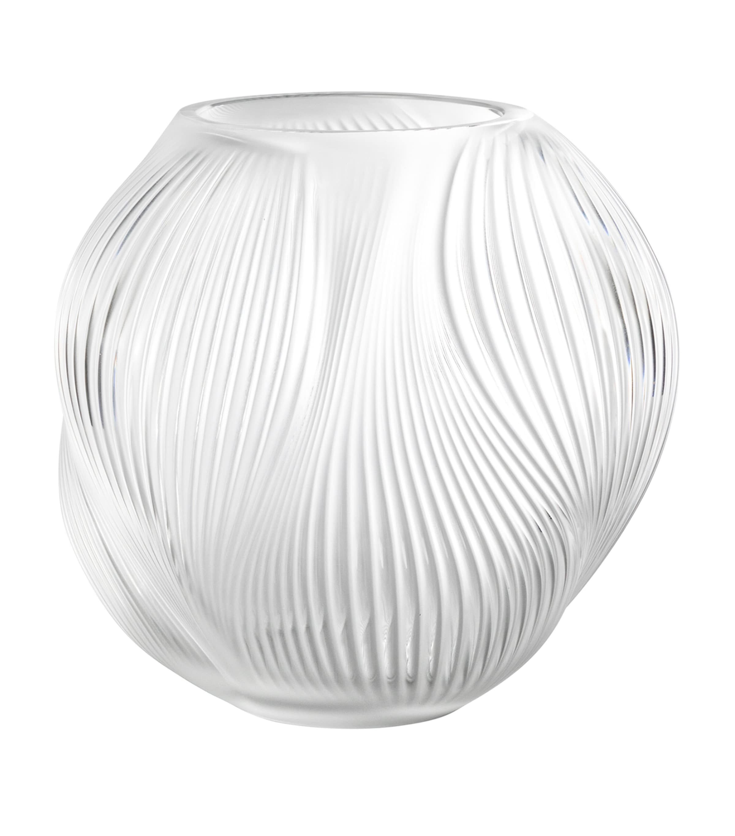 Lalique Small Crystal Alizé Vase (17cm) Incolore Image 1