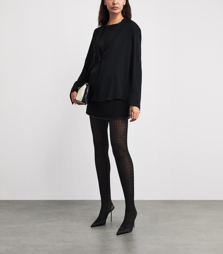 Wolford Womens Net Daisy Catsuit Black Image 2