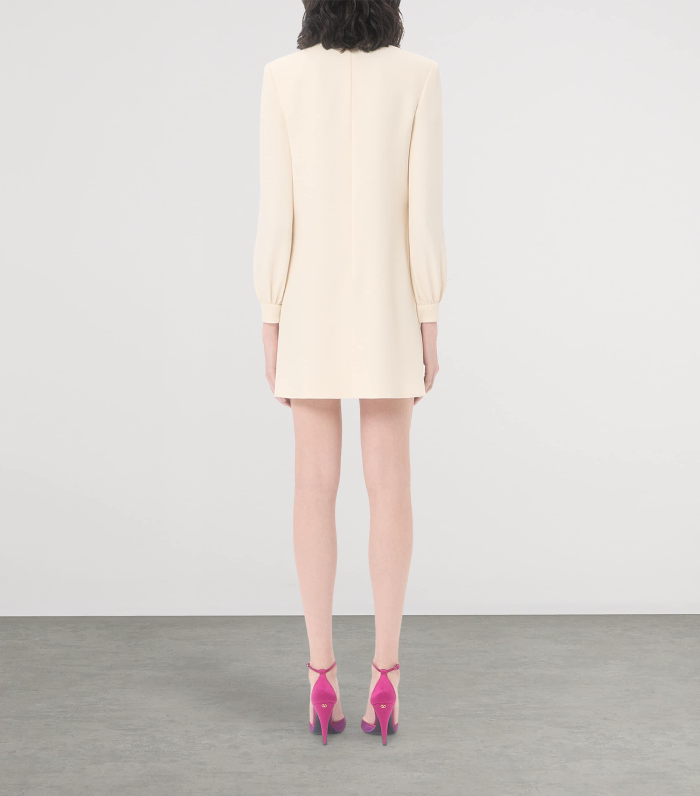 Valentino Womens Silk Cady Embroidered Mini Dress Image 5