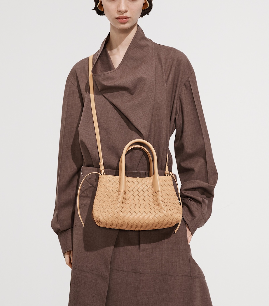 Bottega Veneta Small Leather Intrecciato Pinacoteca Tote Bag Image 2