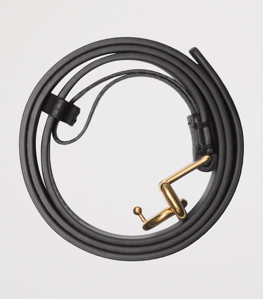 Leather Rocking Horse Belt BLACK Image 3