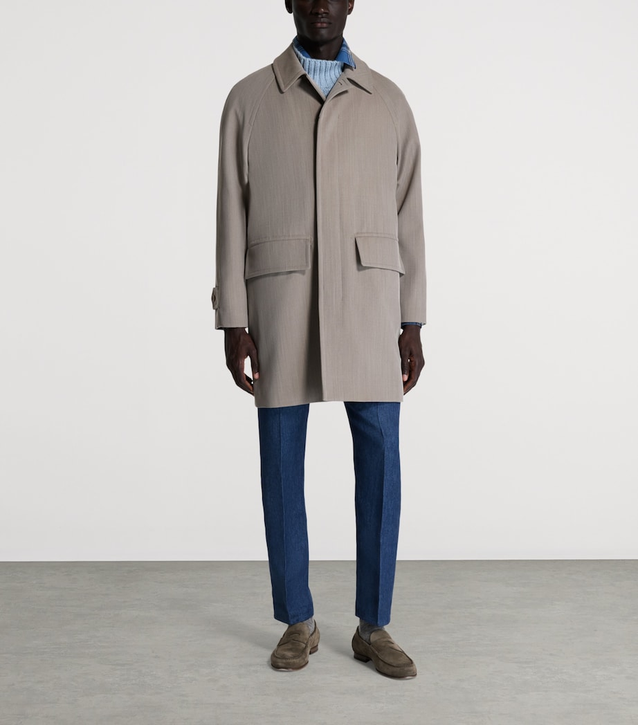 Virgin Wool Coat 030GREY Image 2