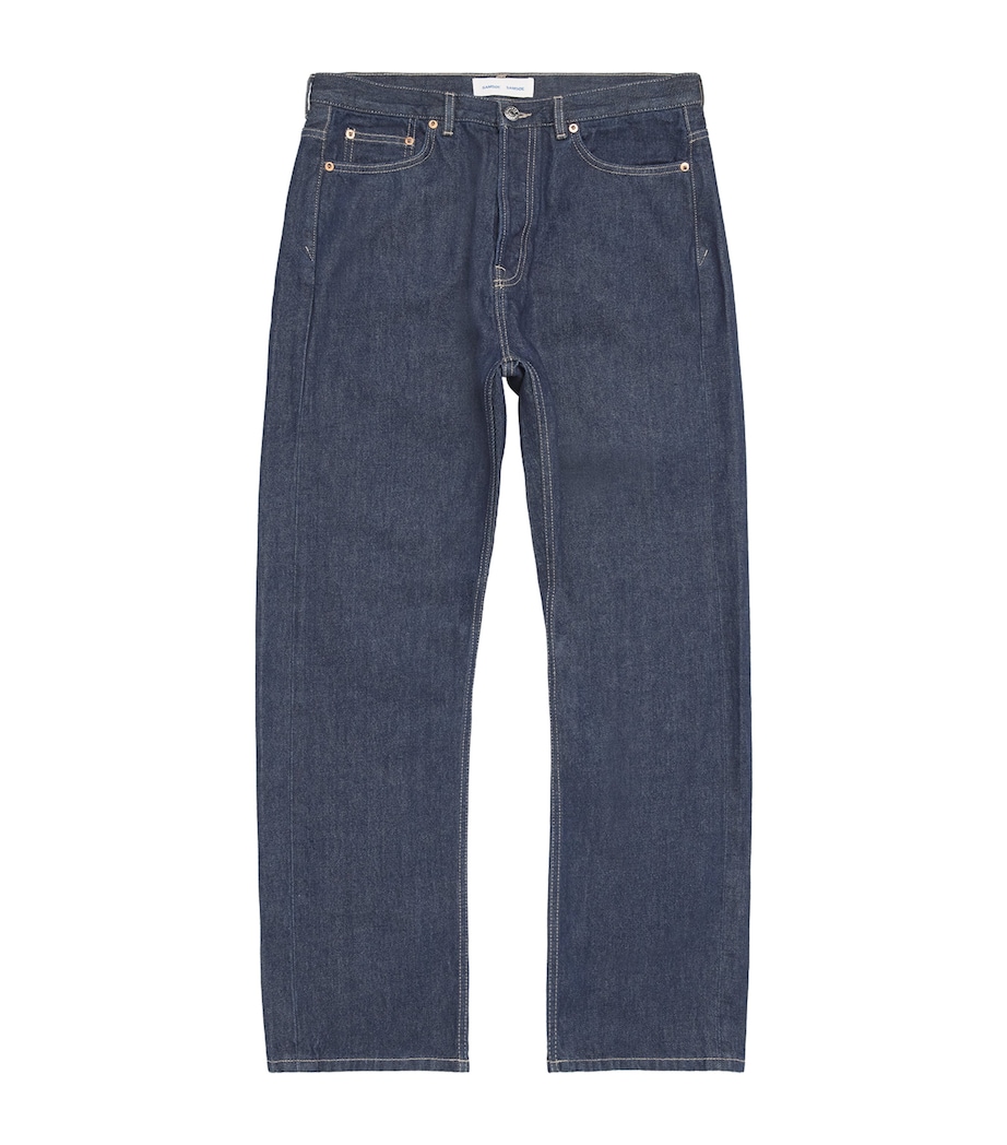 Samsøe Samsøe Mens Roger Straight Jeans Dark Lake Image 1