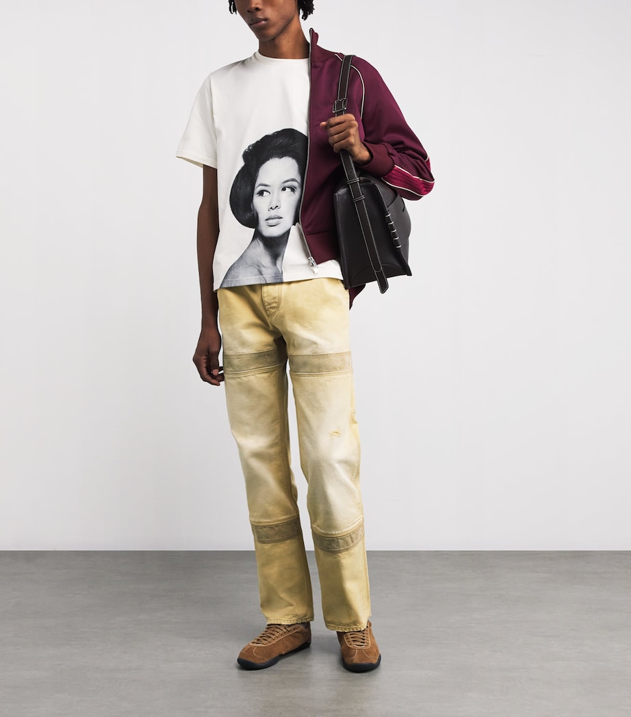 Japanese Canvas Sierra Straight Trousers SAND / BROWN Image 2
