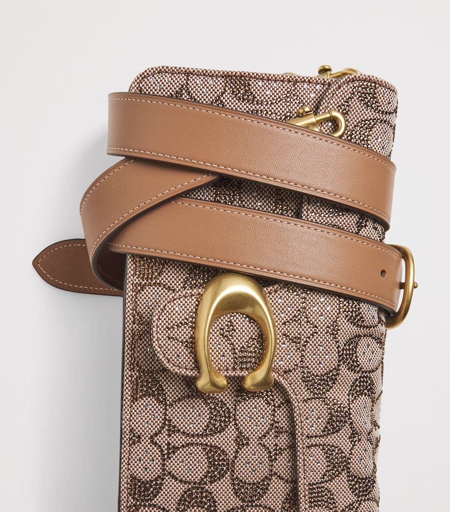 Coach Canvas Embellished Tabby 26 Shoulder Bag Image 6