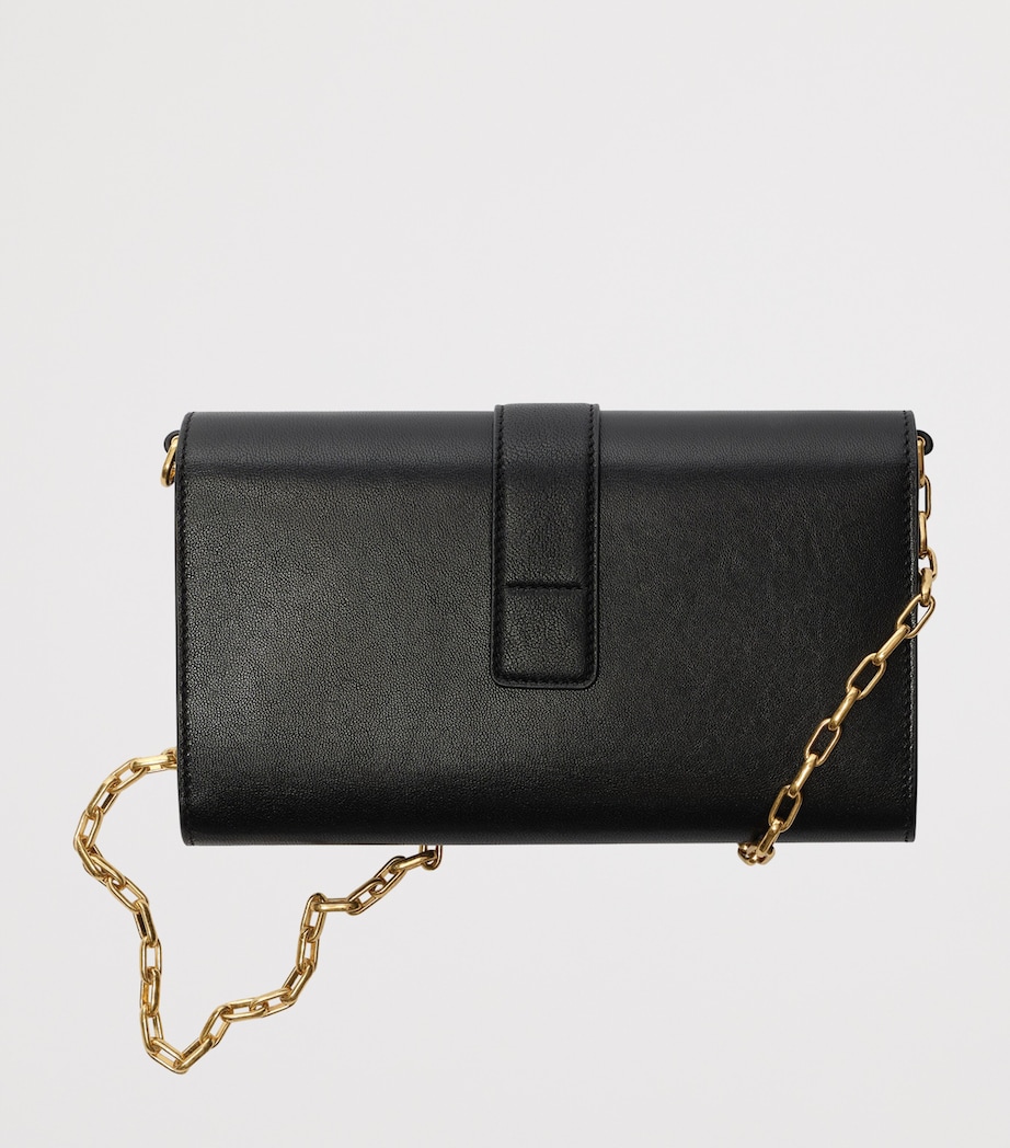 Burberry Leather Rider Chain Wallet Black Image 4