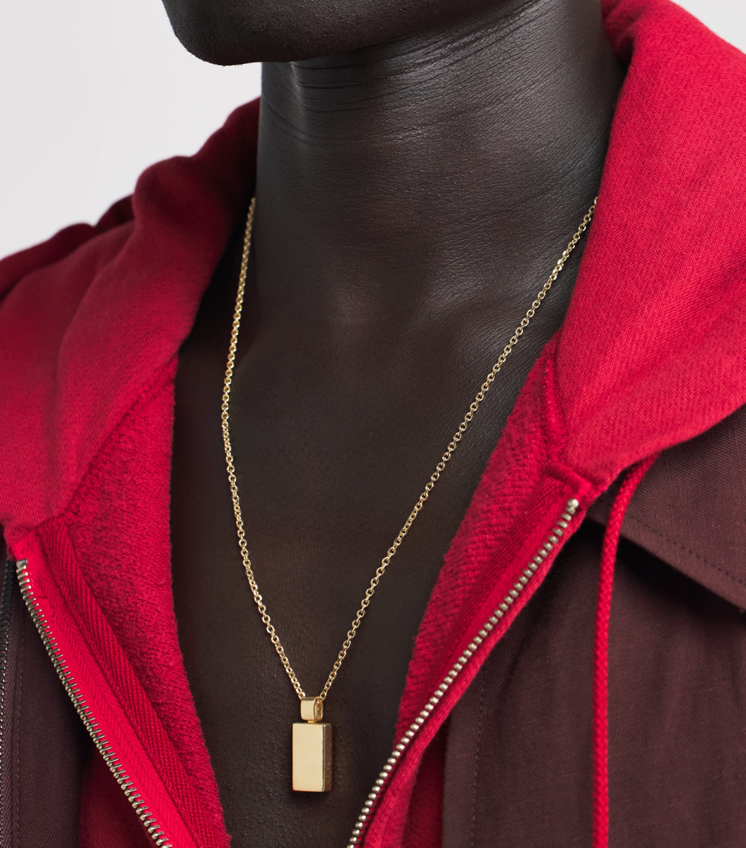 Suzanne Kalan Yellow Gold Block-Chain Pendant Necklace Yg/solid Image 2
