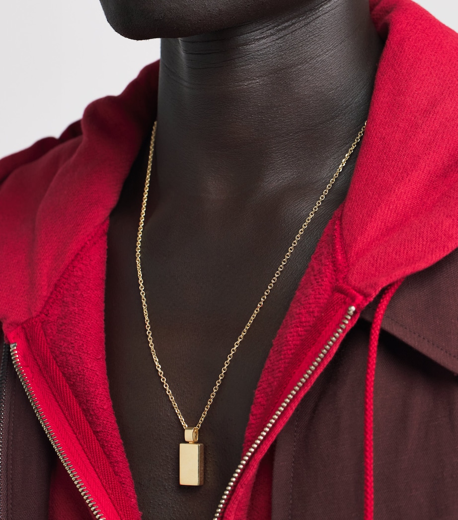Suzanne Kalan Yellow Gold Block-Chain Pendant Necklace Yg/solid Image 2