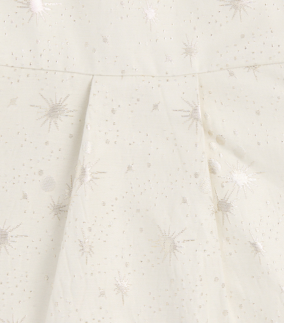 Tartine et Chocolat Star-Pattern Dress (3-10 Years) Nacre Image 2