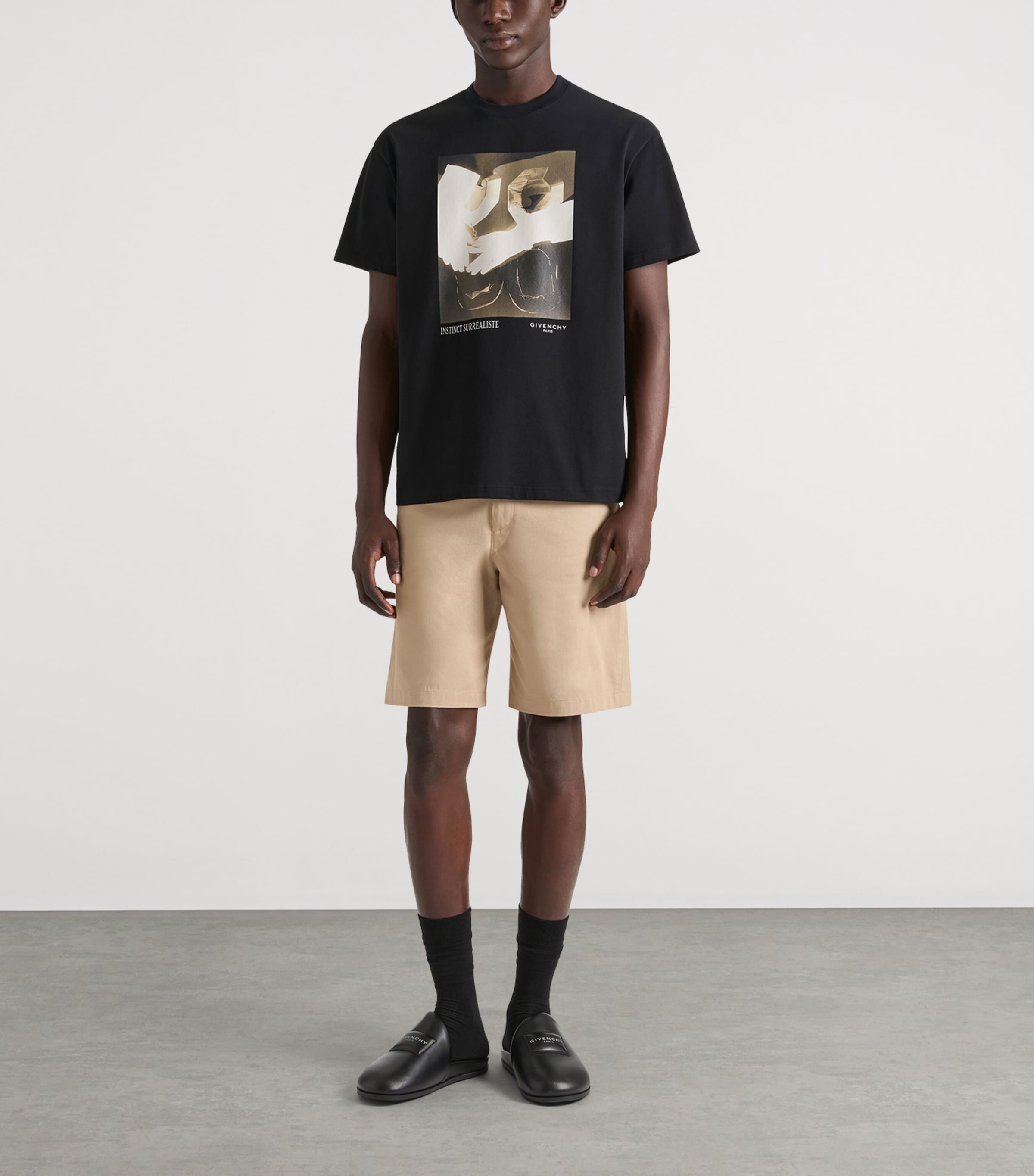 Cotton Chino Shorts BEIGE Image 2