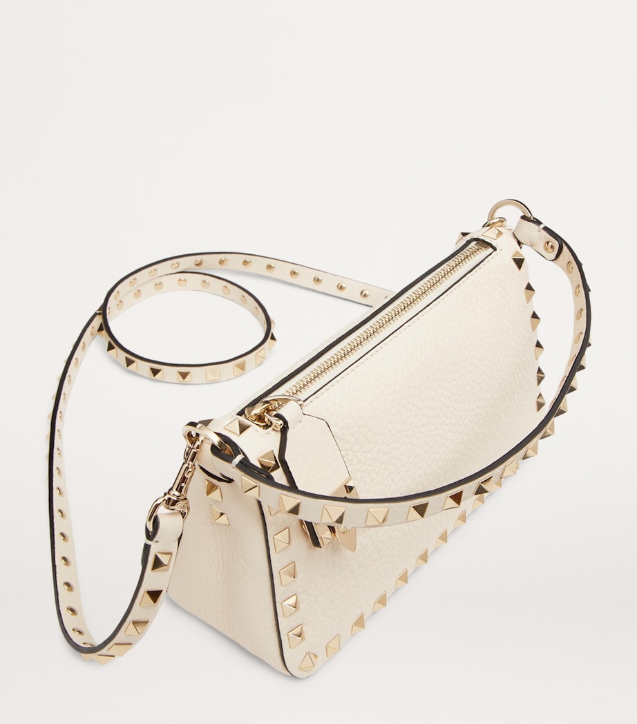 Small Leather Rockstud Shoulder Bag I16 Image 5