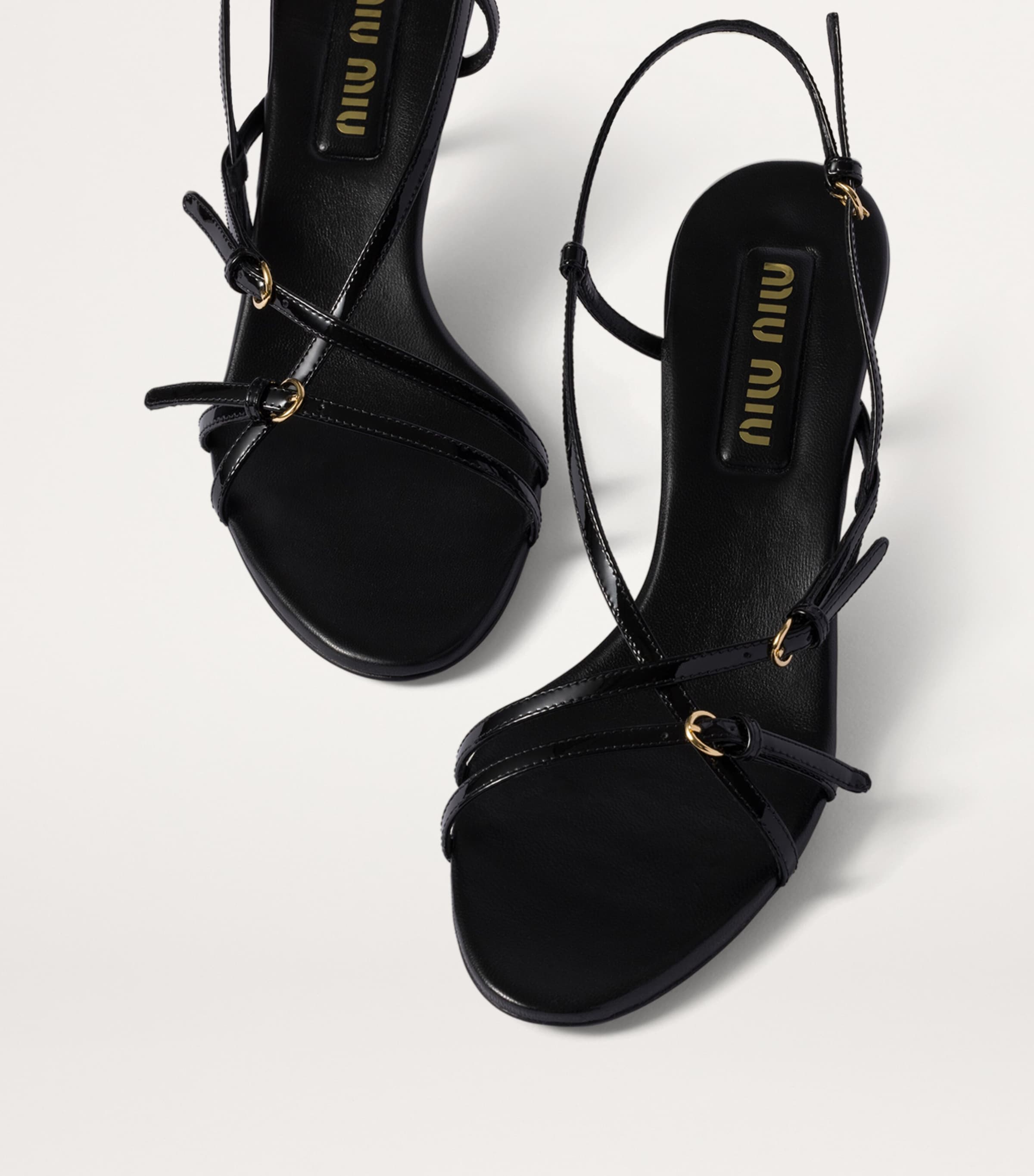 Patent Leather Heeled Sandals 55 F0002 Image 4