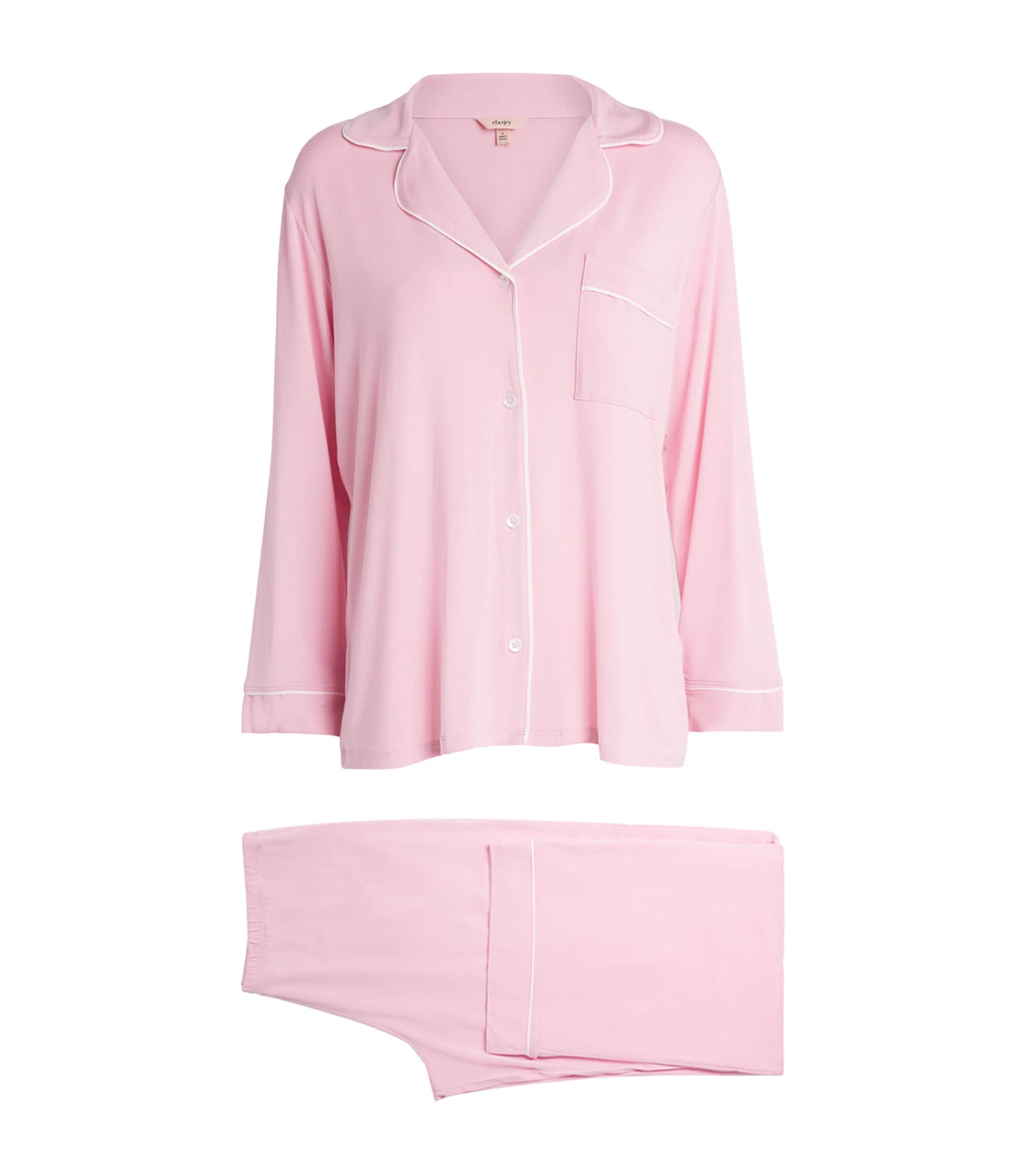 Valentines Day Gisele Long Pyjama Set PINK NECTAR/IVO Image 1