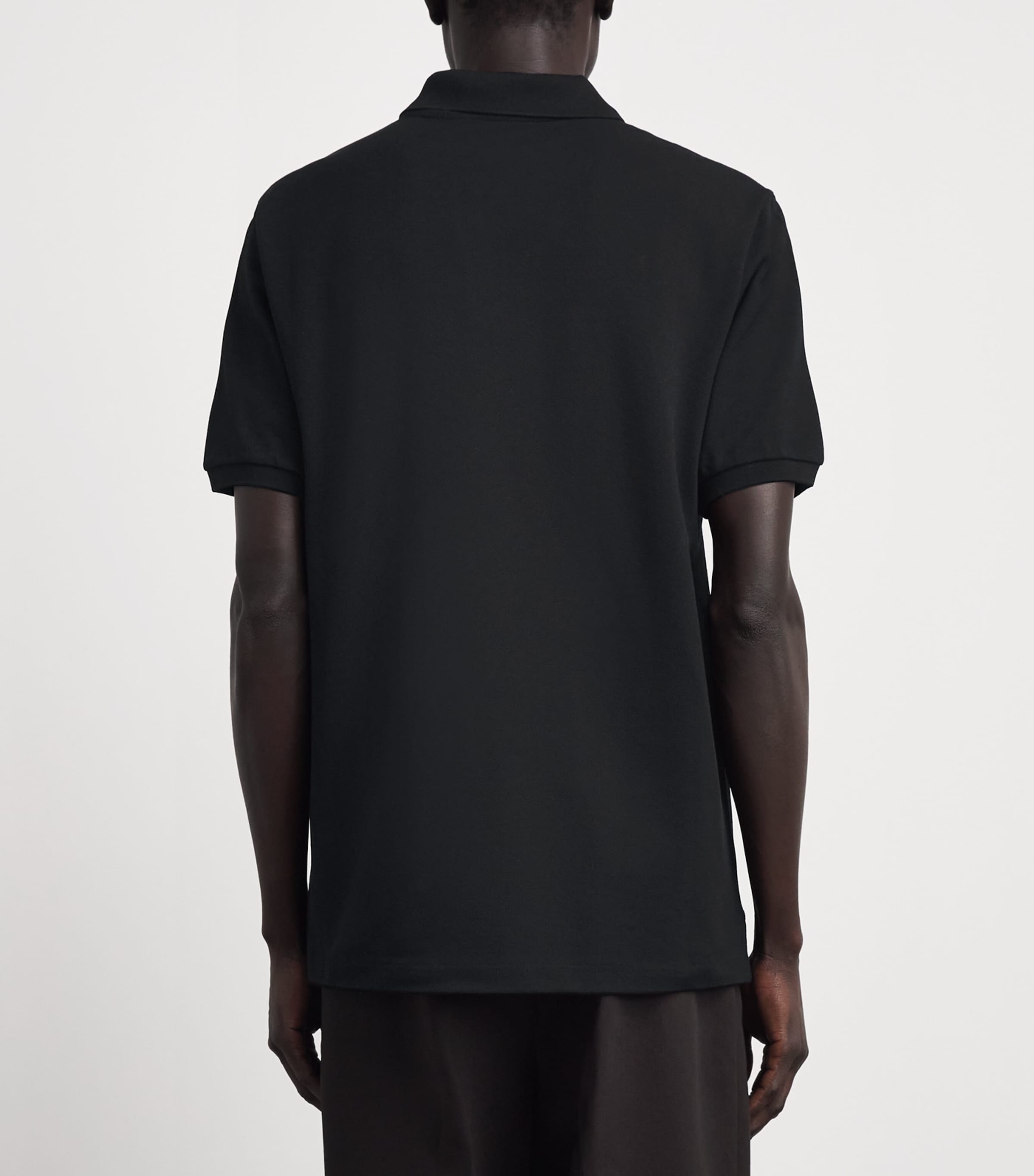 Ralph Lauren Purple Label Mens Cotton Piqué Polo Shirt Classic Black Image 5