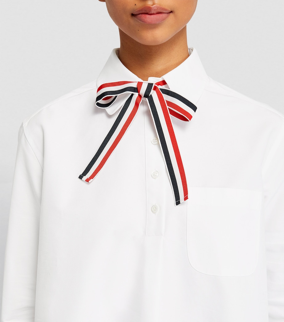 4-Bar Stripe Bow-tie Shirt WHITE Image 6
