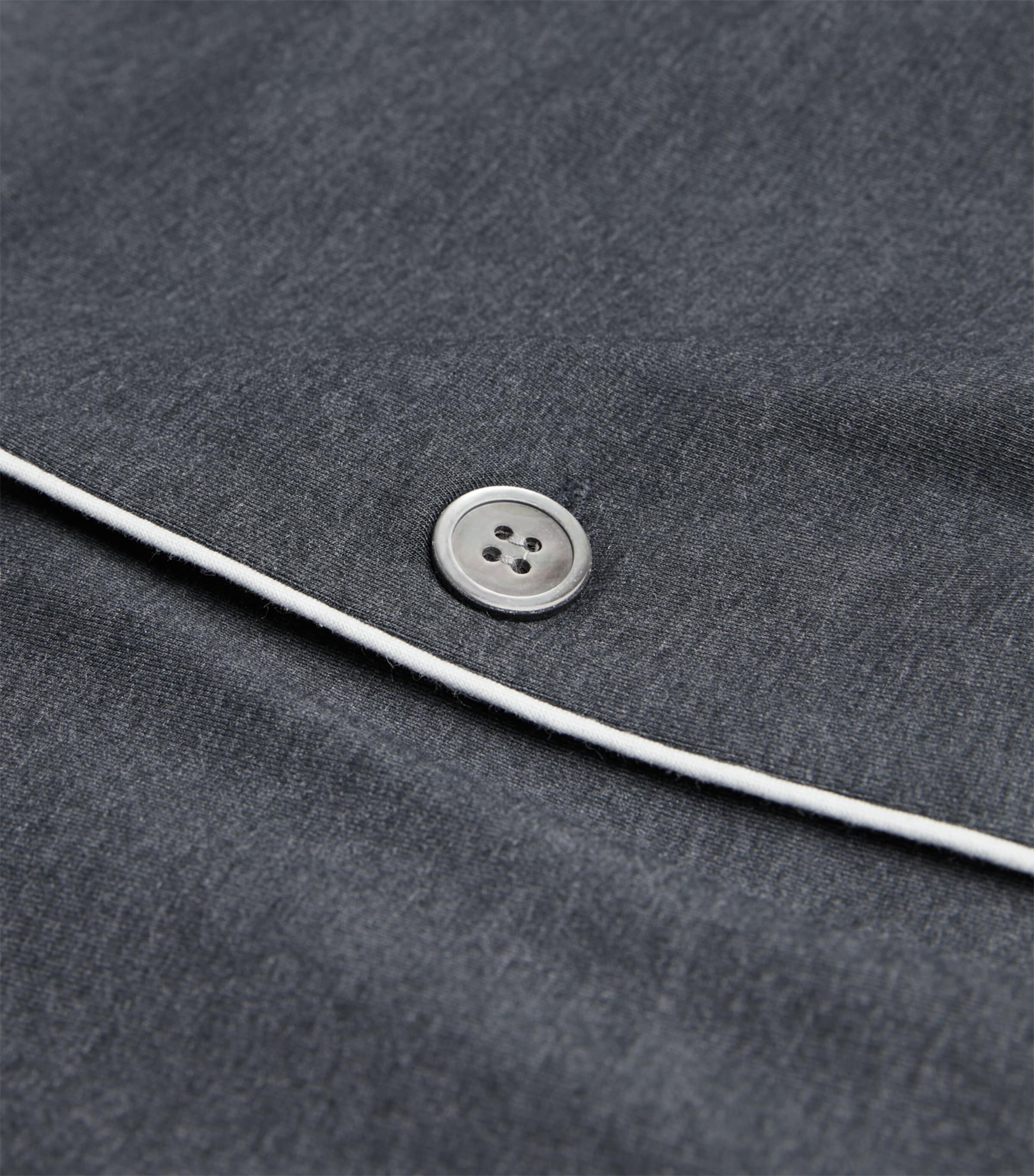 Derek Rose Mens Modal-Blend Basel Pyjama Set Grey Image 4