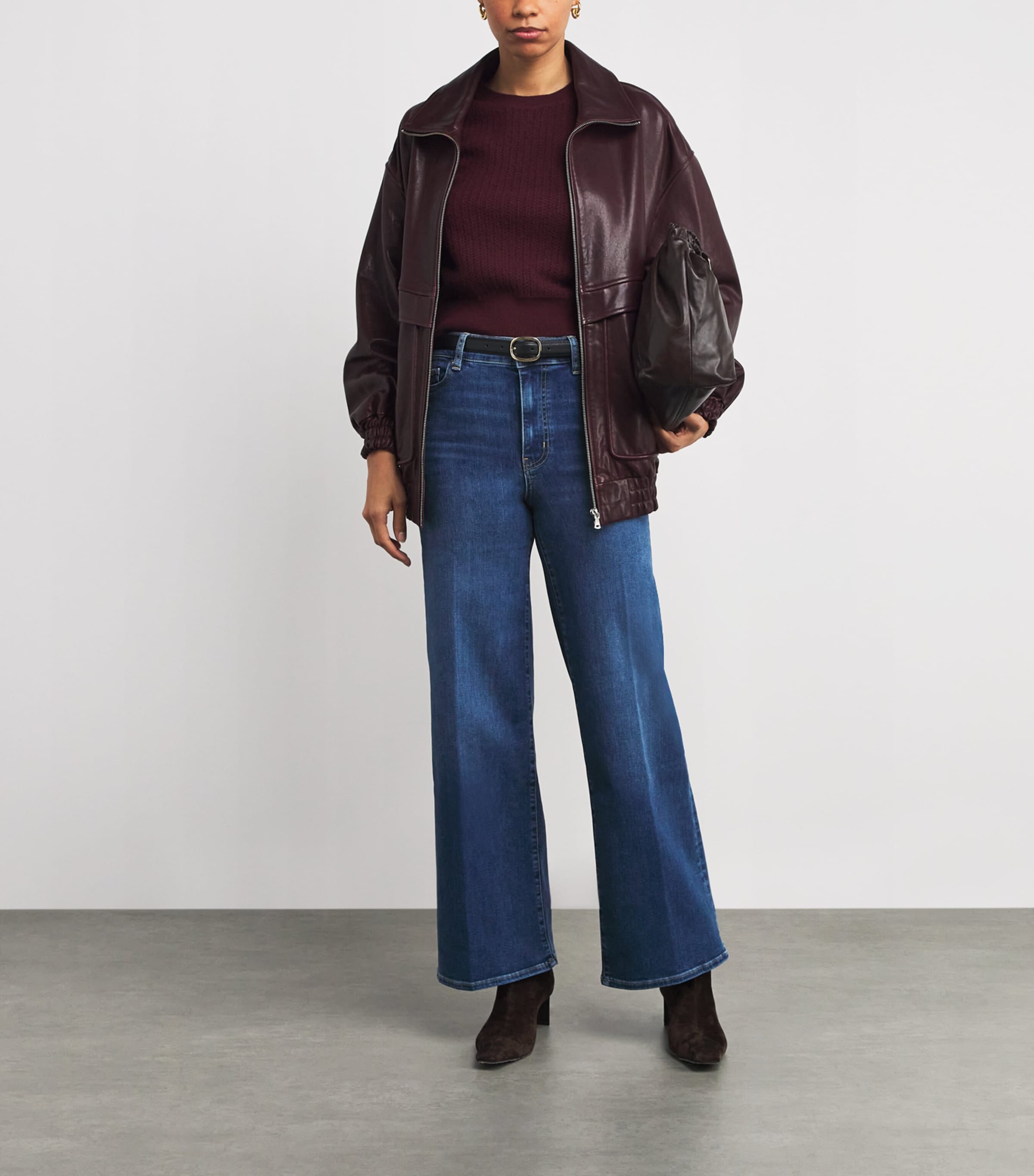 Le Slim Palazzo Wide-Leg Jeans FEMMA Image 2