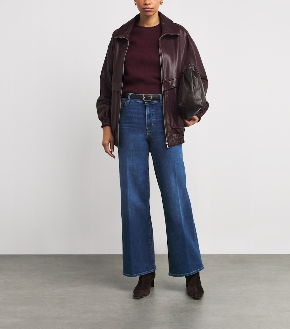 Le Slim Palazzo Wide-Leg Jeans FEMMA Image 2