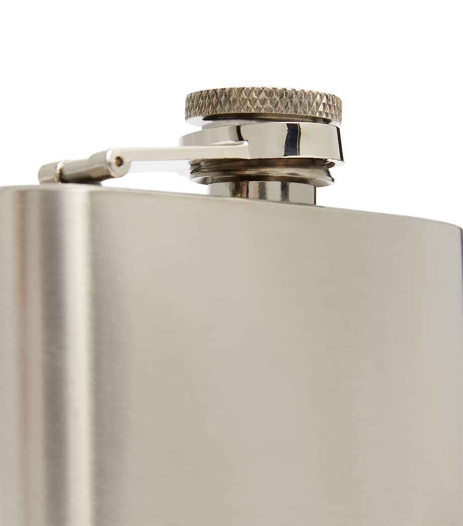 Leather Hip Flask (113ml) BROWN Image 3