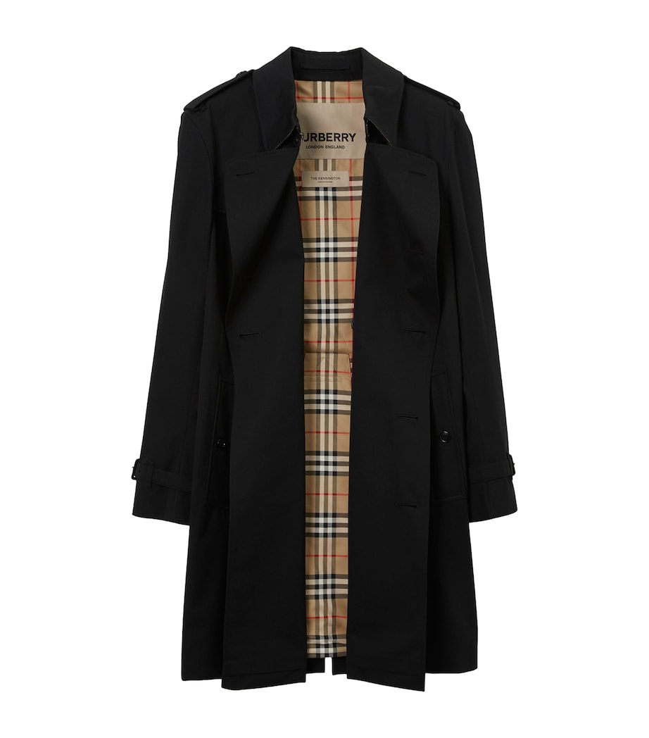 Mid-Length Kensington Heritage Trench Coat BLACK Image 2