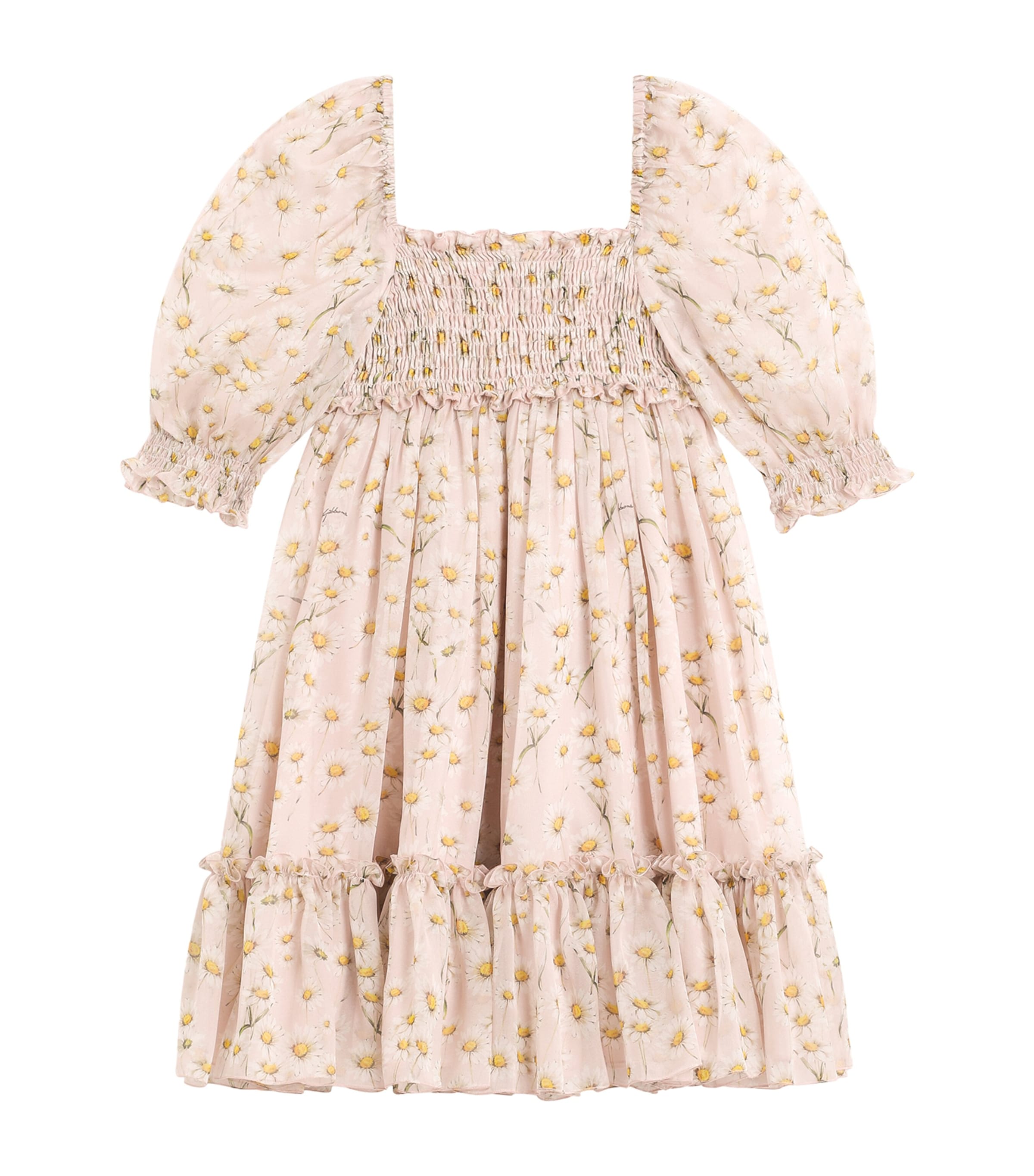 Silk Chiffon Daisy Print Dress (8-12+ Years) MARGHERITE Image 1