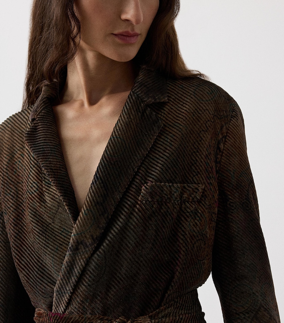 Velvet Devoré Lilianna Jacket COGNAC MULTI Image 4