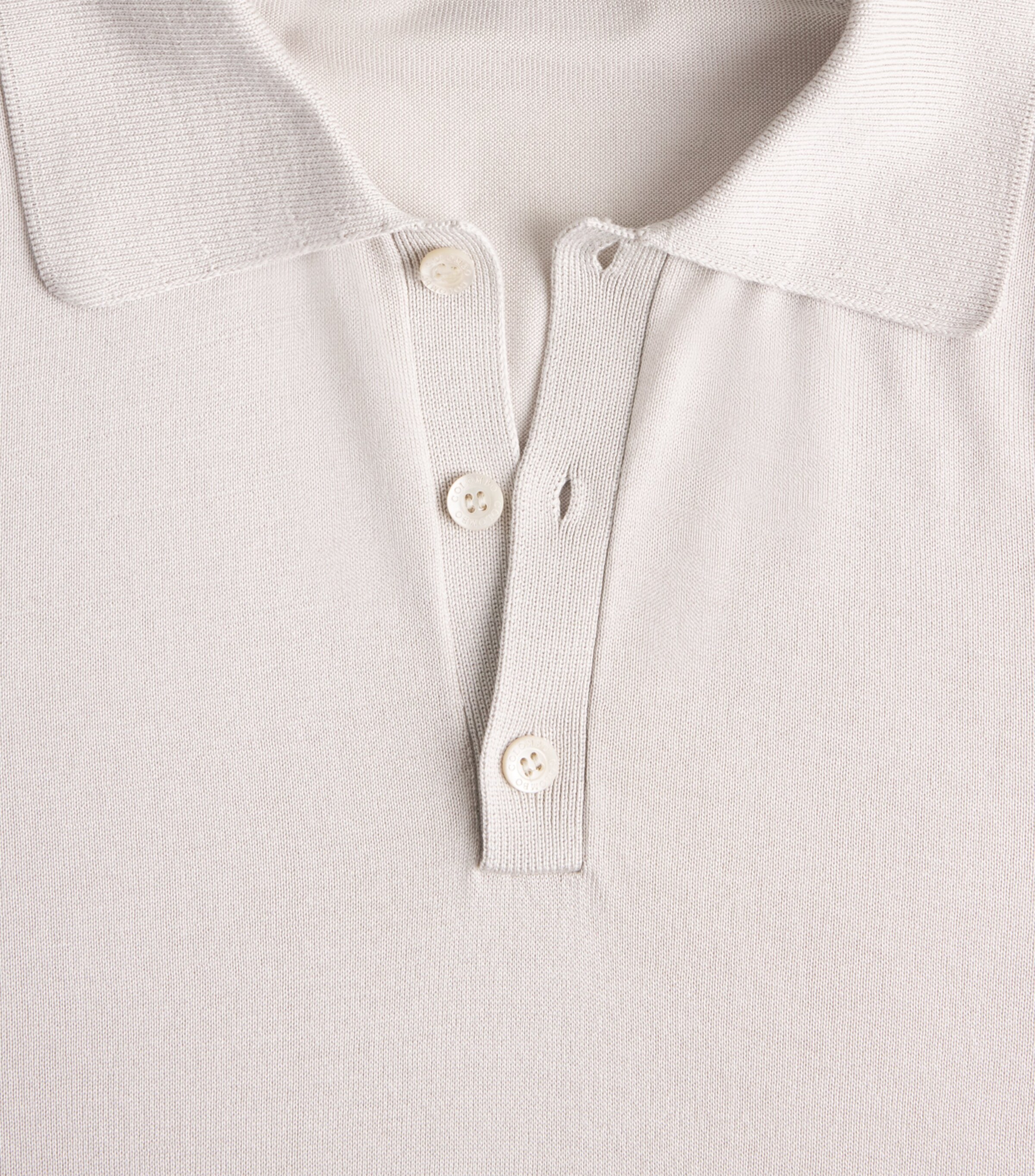 Silk Polo Sweater 80008 BEIGE Image 2