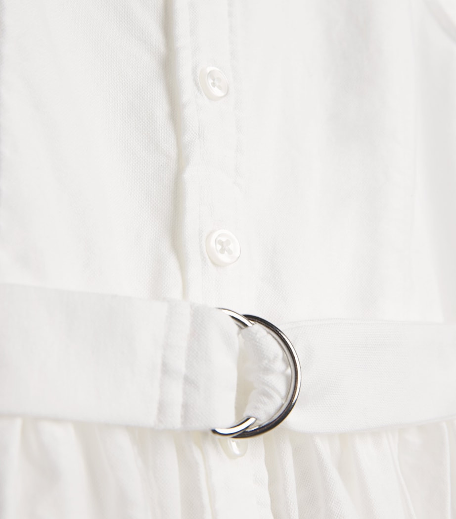 Cotton Belted Shirt Dress (7-16 Years) WHITE Image 3