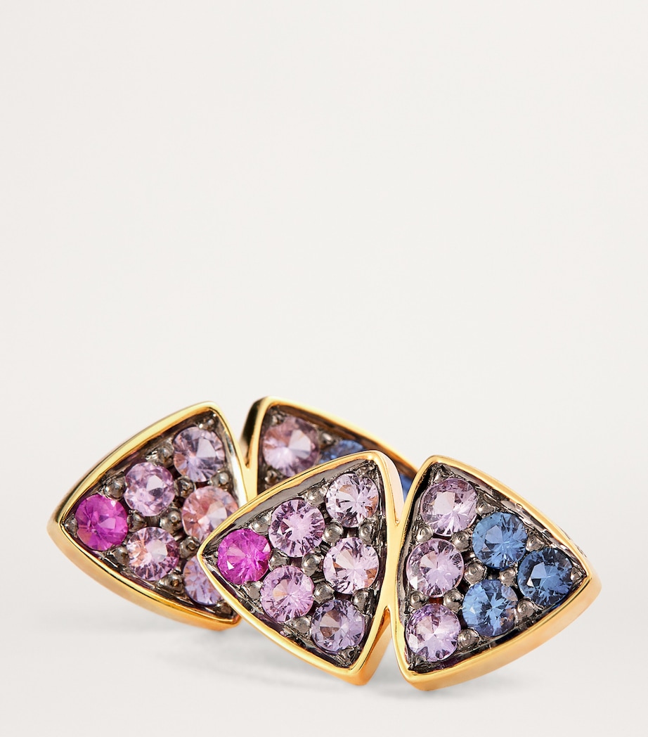 Yellow Gold and Sapphire Candy Sky Stud Earrings YELLOW GOLD Image 6