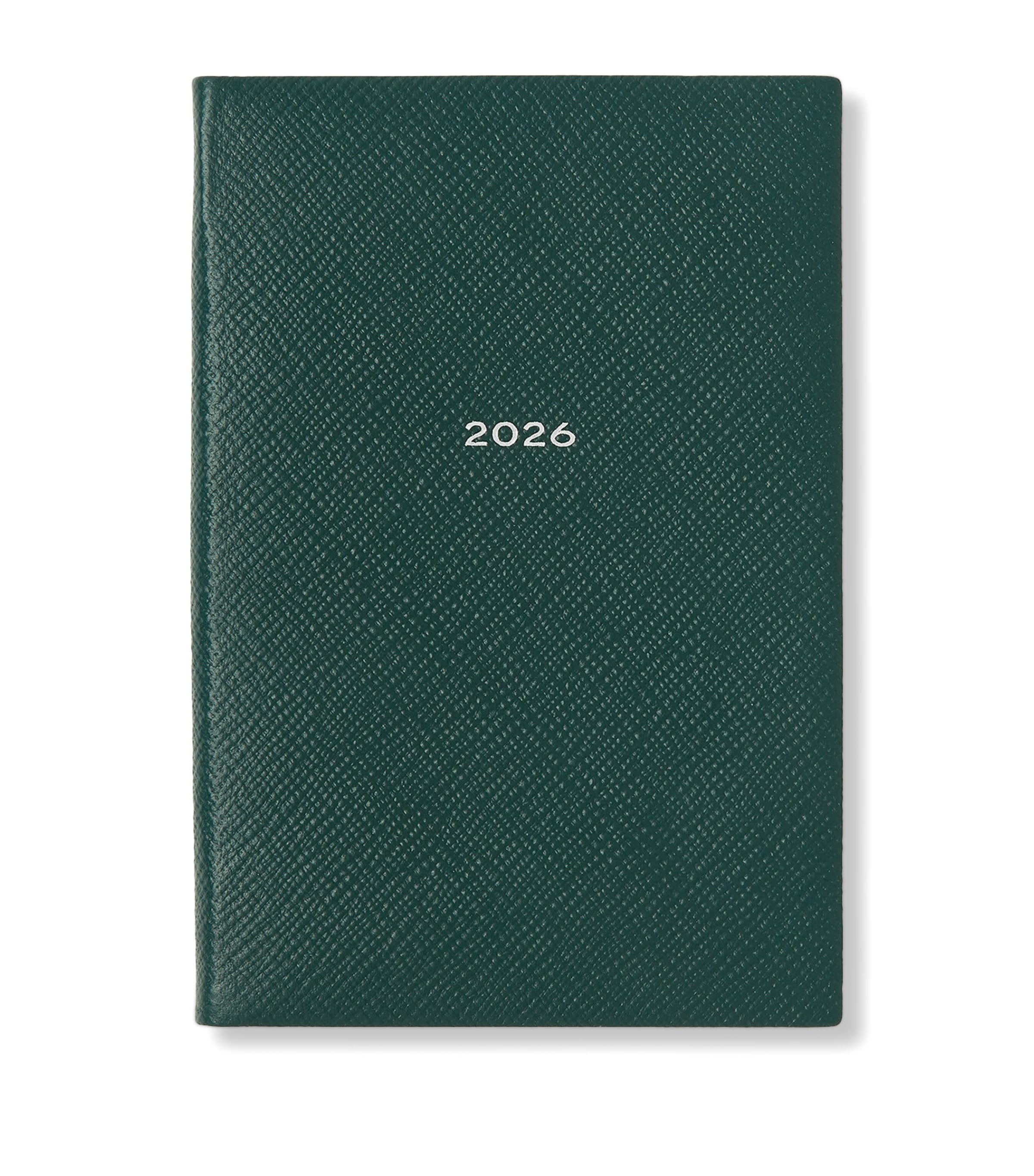 Smythson Grained Lambskin Chelsea Diary In Green