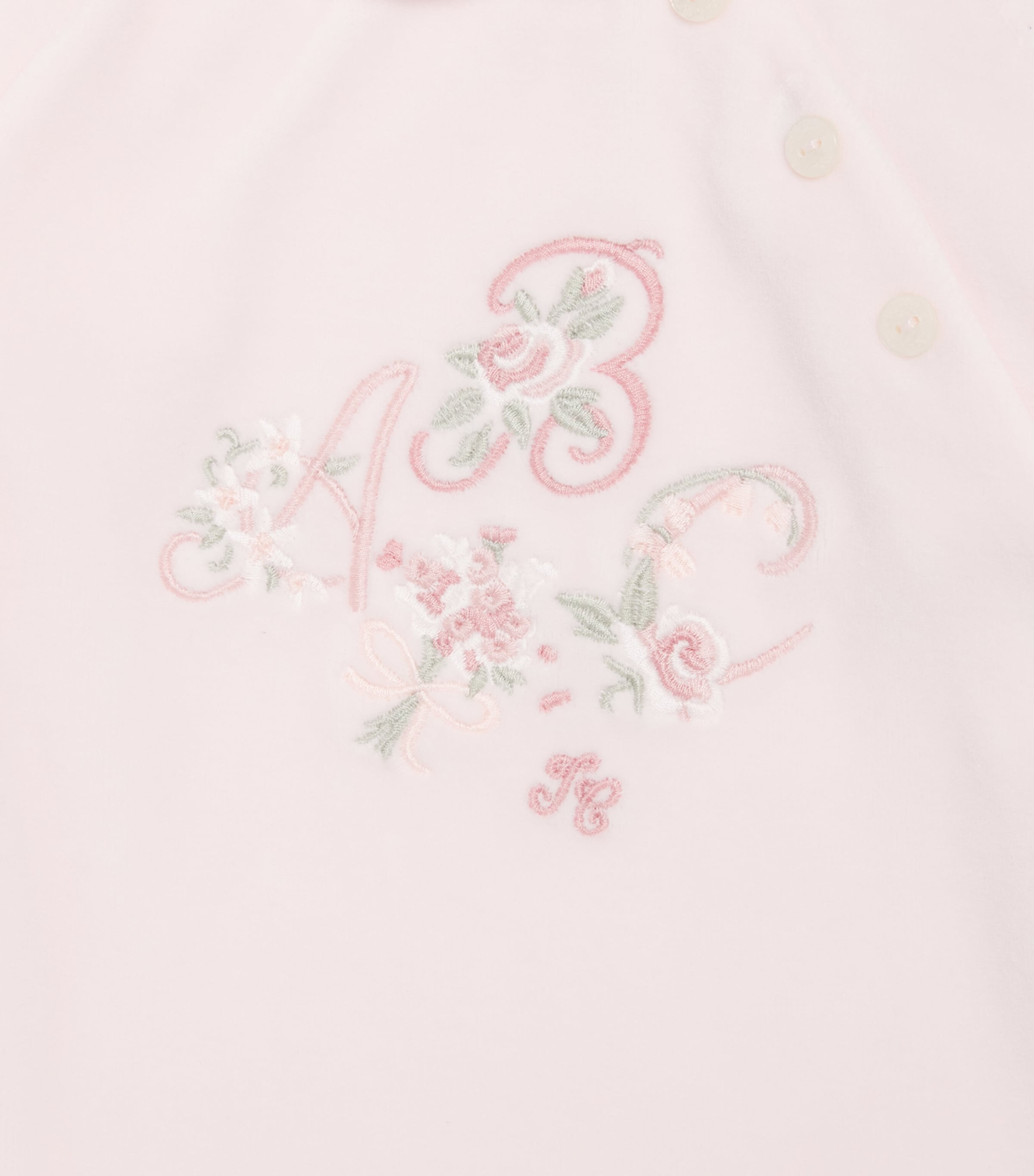Tartine et Chocolat Cotton-Blend Embroidered All-In-One (0-18 Months) Pâle Image 3