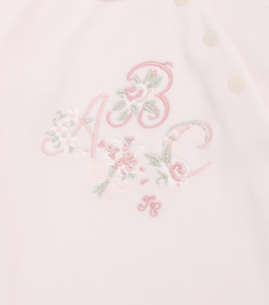 Tartine et Chocolat Cotton-Blend Embroidered All-In-One (0-18 Months) Pâle Image 3