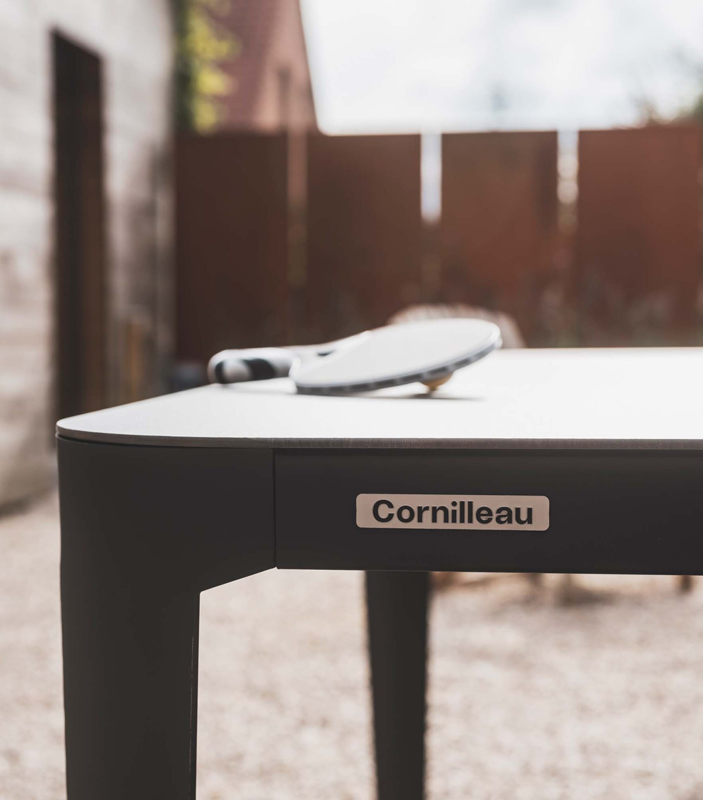 Cornilleau Hyphen Outdoor Ping Pong Table Black Grey/stone Image 15
