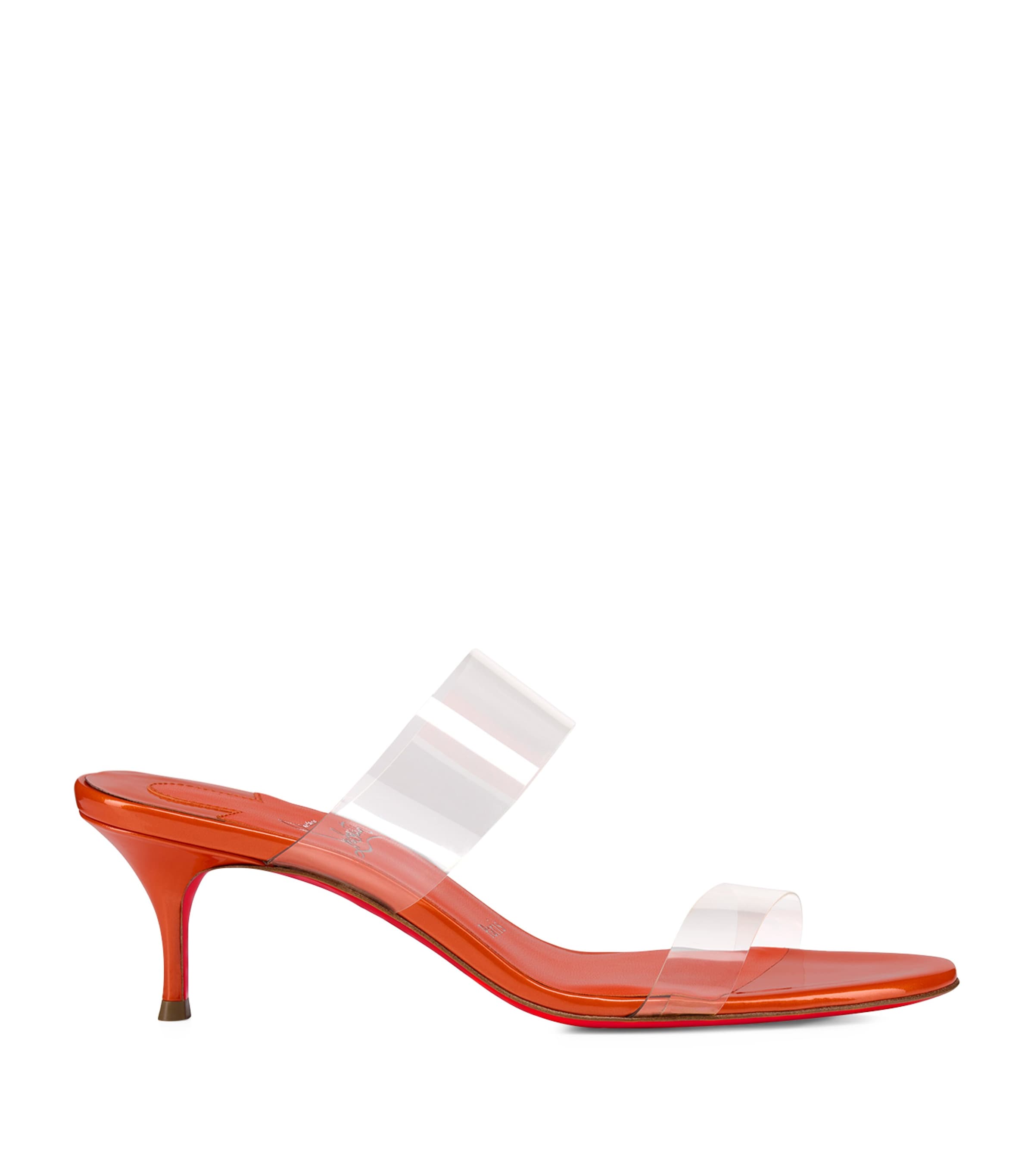 Christian Louboutin Just Nothing Leather Heeled Sandals 55 In Red