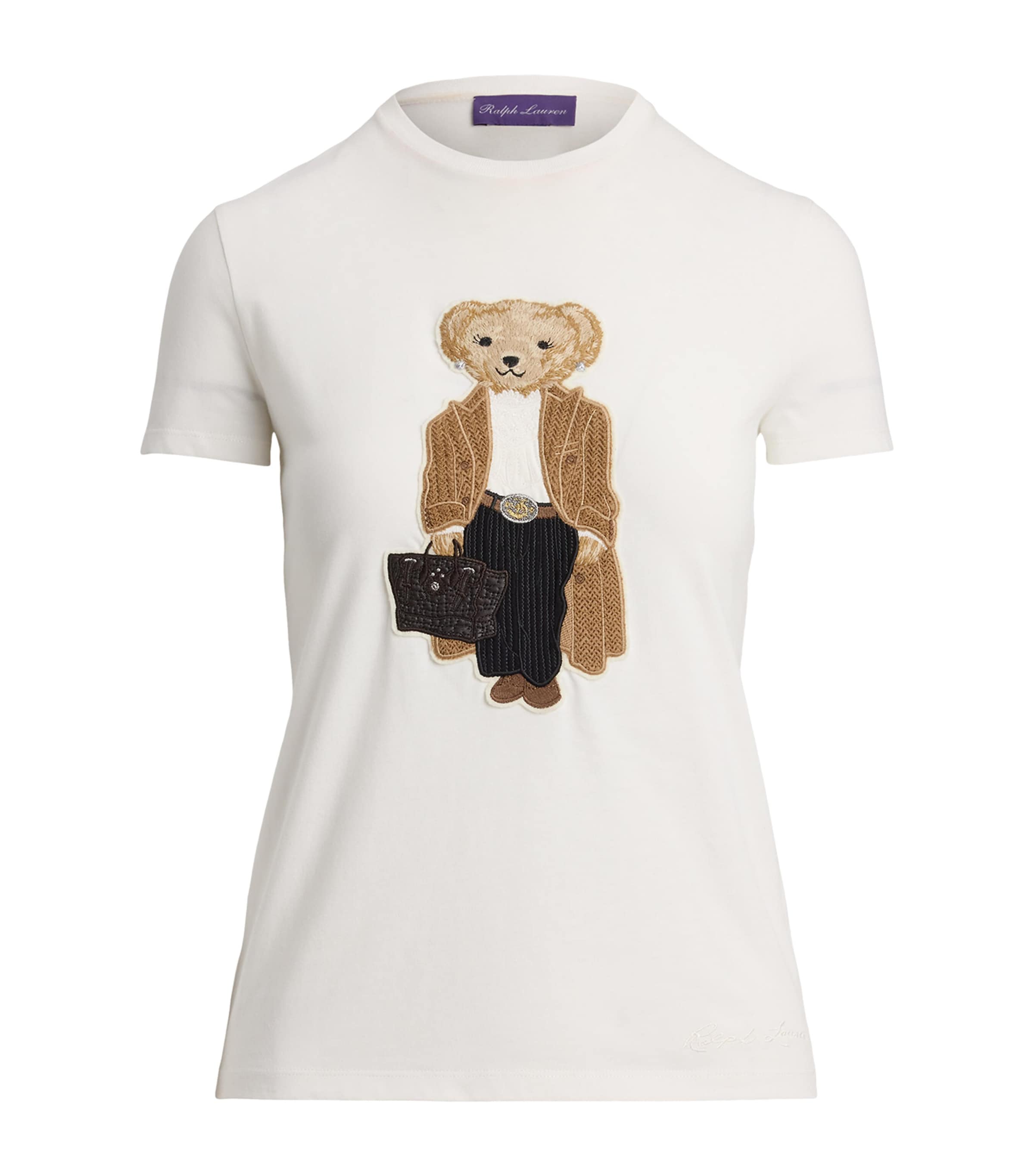 Ralph Lauren Cotton Polo Bear T-shirt In White