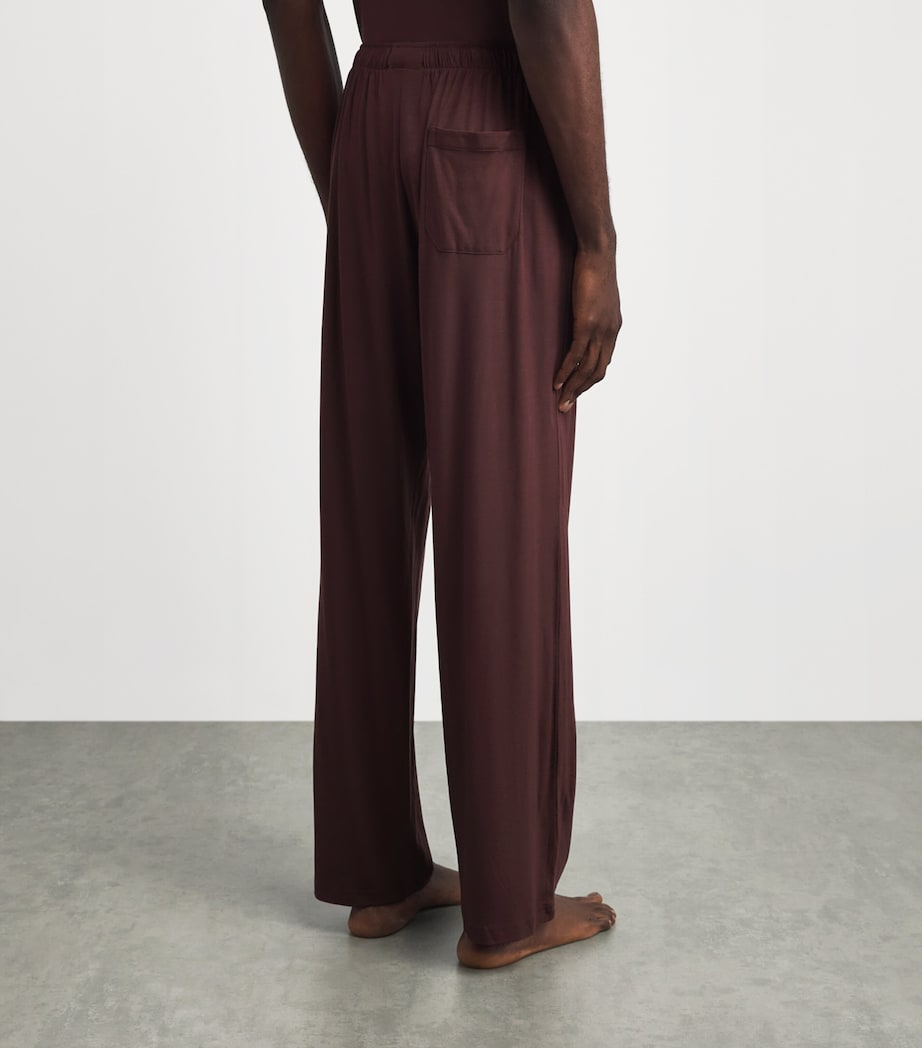 Derek Rose Mens Basel Lounge Trousers Bro Image 5