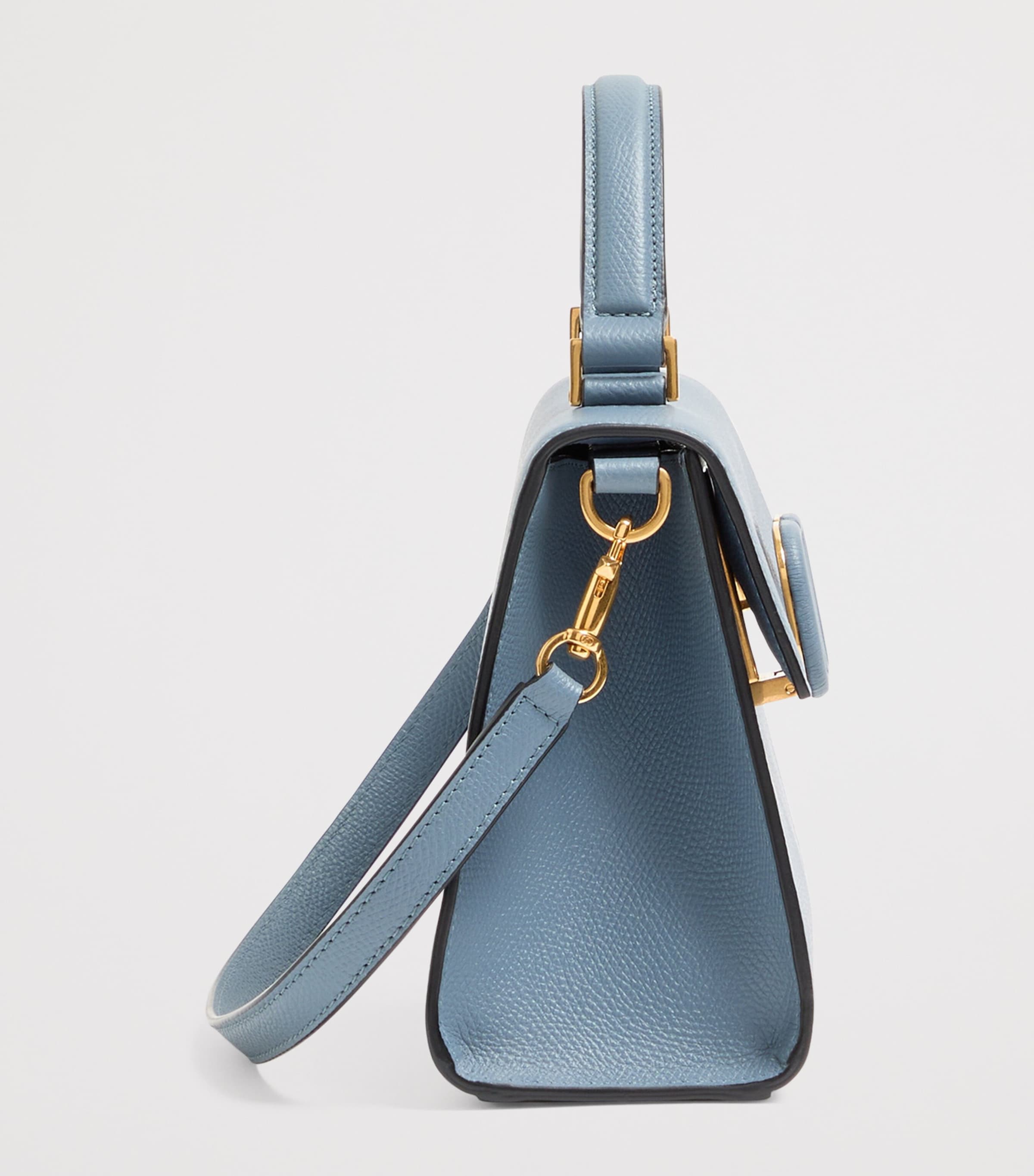 Mini Leather VSling Top-Handle Bag MXE Image 3