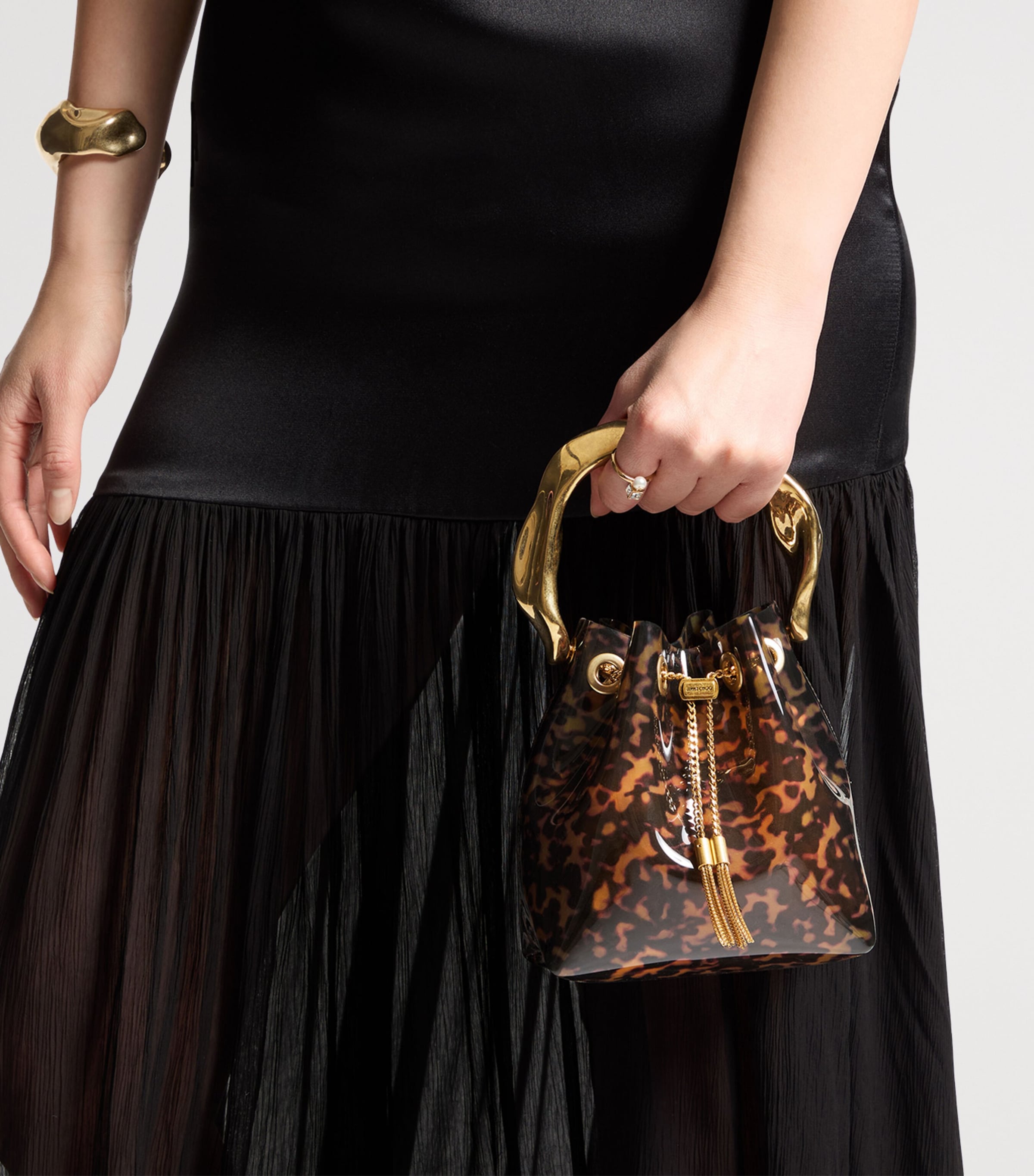 Jimmy Choo Bon Bon Tortoiseshell Top-Handle Bag Tortoiseshell/gold Image 2