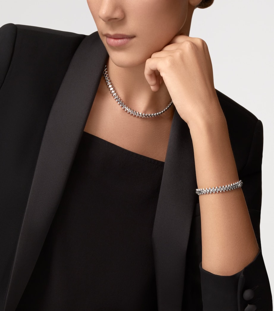 White Gold Clash de Cartier Necklace (One Size) WHITE GOLD Image 2