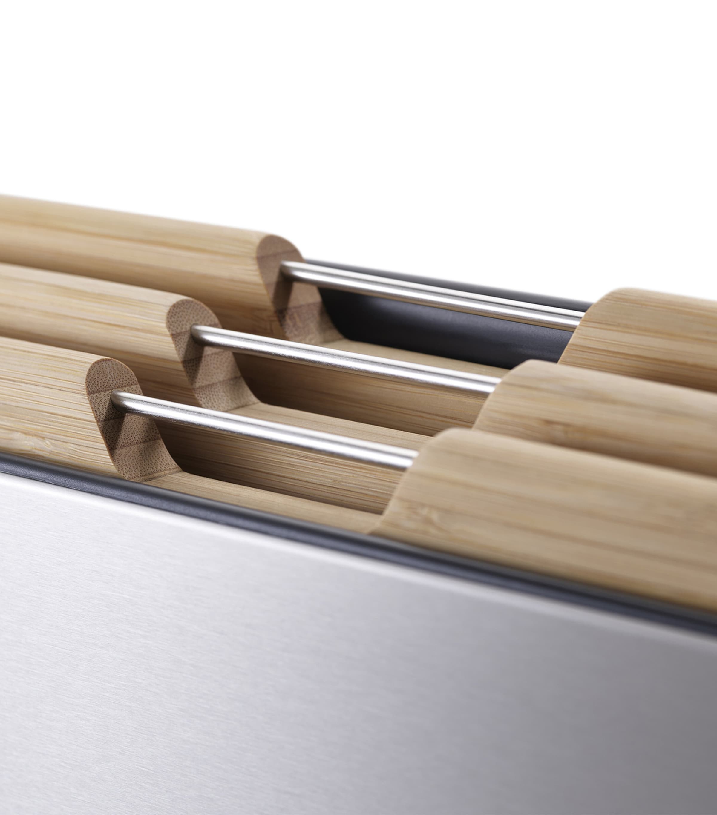 Set of 3 Folio Steel Chopping Boards STAINLESS STEEL Image 3