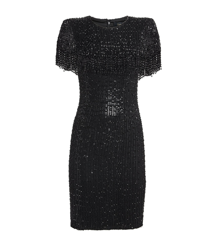 Sequin Swish Mini Dress LIQUORICE 2033 Image 1