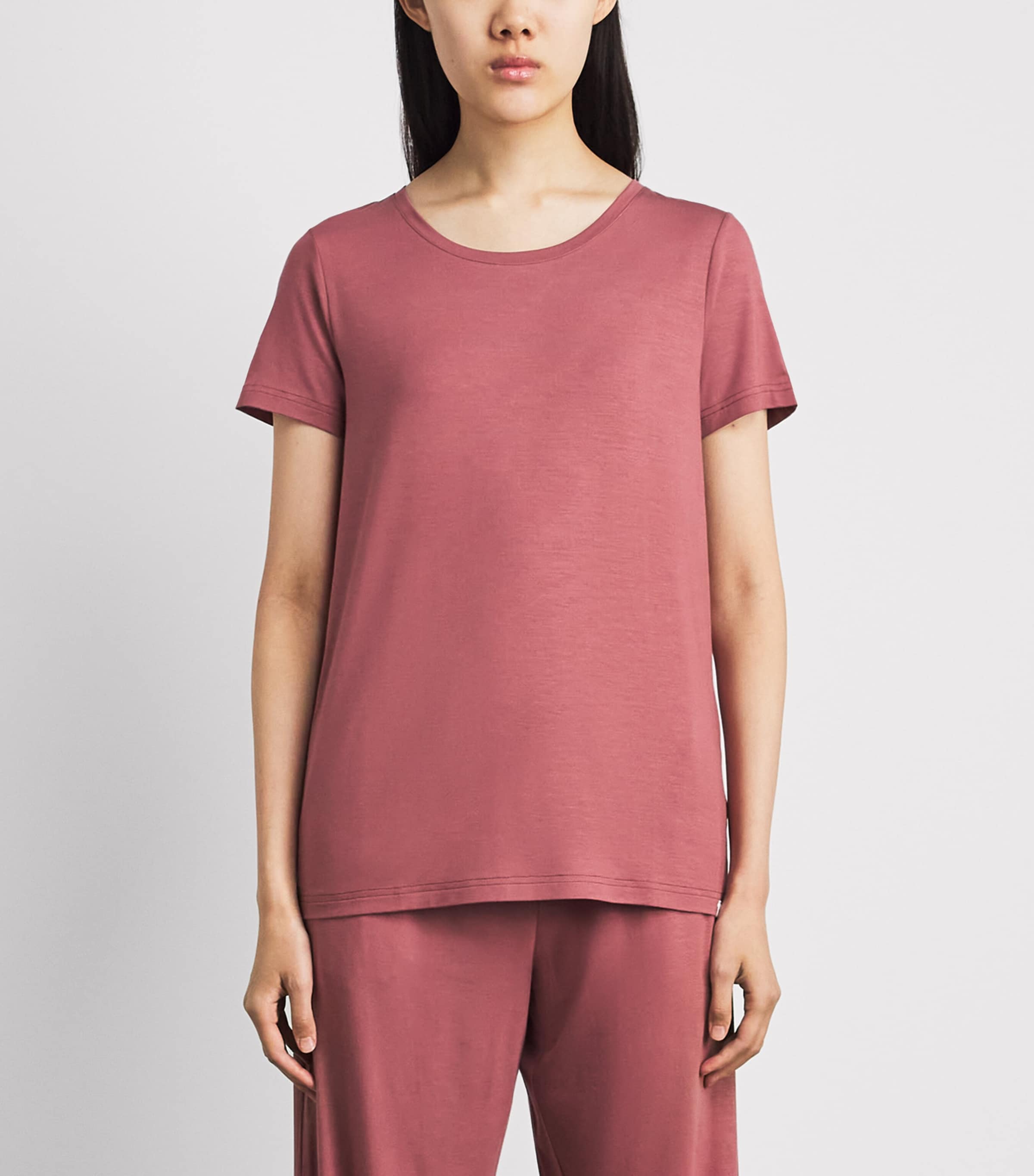 Derek Rose Pink Micro Modal Lara Pyjama Top | Harrods UK