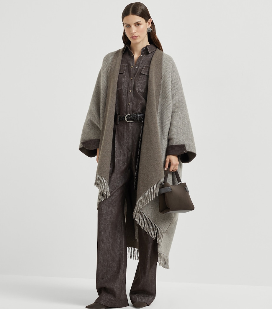 Cashmere Sparkling Poncho CYO16 Image 4