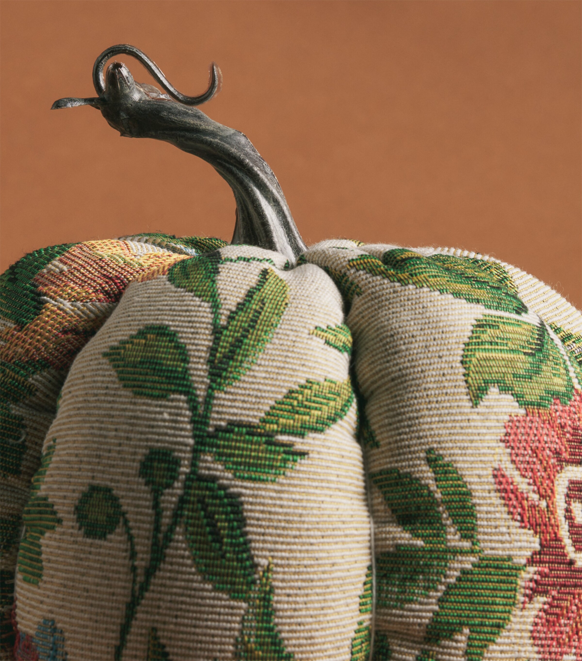 Harrods Large Floral Pumpkin Ornament Image 2